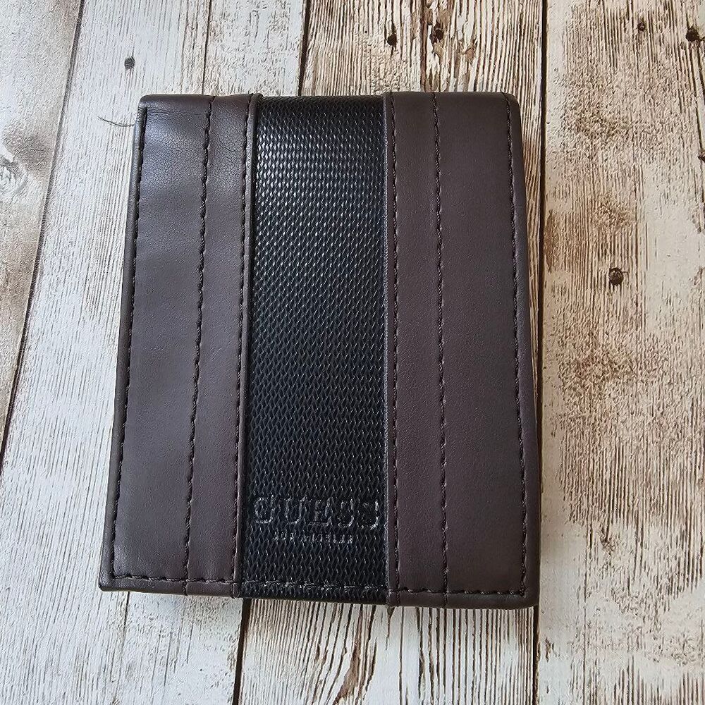 Men's Guess Wallet Brown Black
